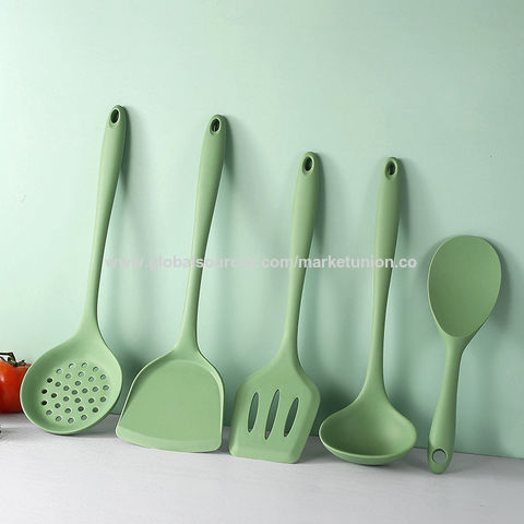 Silicone Cooking Utensil Set,14 Pcs Kitchen Utensils Set with Holder  Non-Stick H