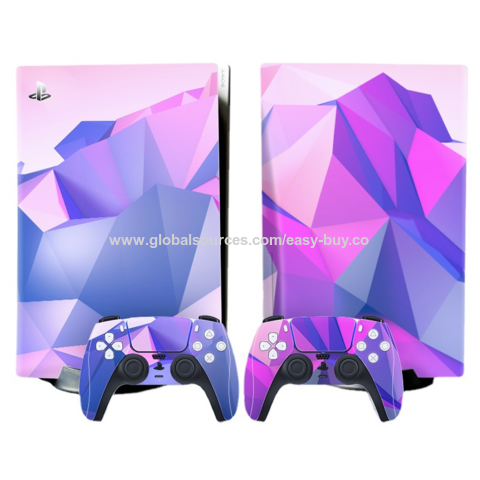 Adhesivos de papel para consola de juegos PS5, película protectora, diseño de dibujos animados, versión con unidad óptica