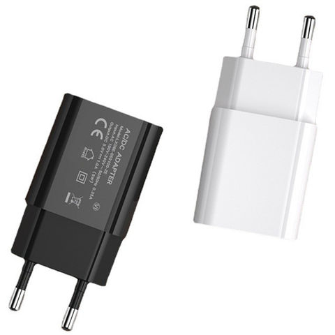 White/Black 5V 2A US/EU Plug USB Wall Charger Fast Power Supply Adapter Travel 