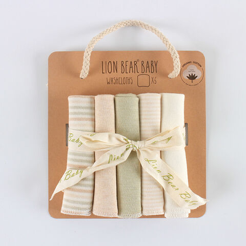Lingettes en Coton pour Bébé, Ensemble de 5 Pièces - Lingettes Visage, Mouchoirs, Serviette en Coton pour Bébé for sale at factory direct price