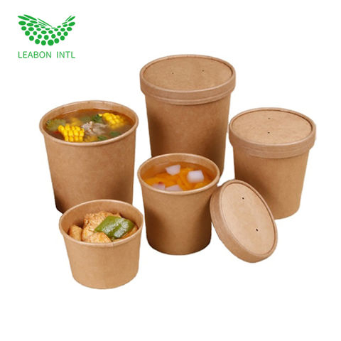 Disposable 8 12 16 24 32 Oz Paper Packaging Cup Bowl Noodle Bowl with Lid  to Go Cups Paper Soup Containers with Lids - China Paper Bowl Plate and  Take Away Bowl price