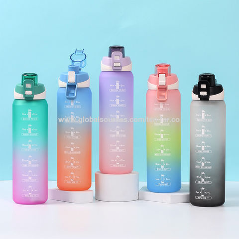 10 X 800ml Sports Water Bottle Motivational Measurements BPA Reusable Eco for sale online 