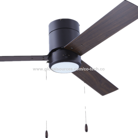 52 Inch Hugger Fan Modern, Pull Chain For Ceiling Fan Light