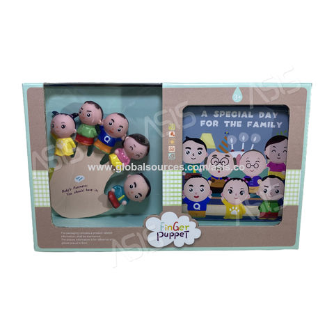 Smart & Developmental Toys Family Members Finger Puppets And Story Book ...