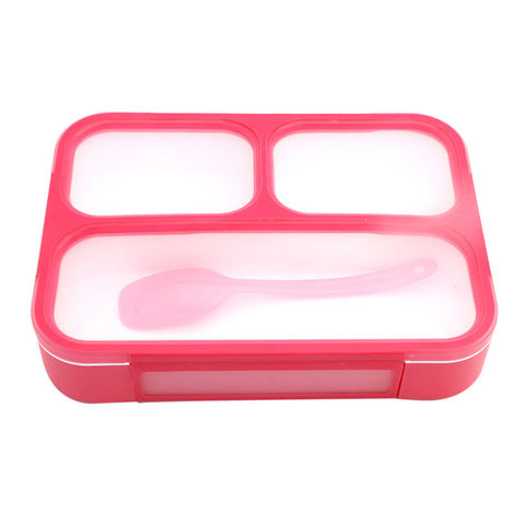Source eco friendly rectangle 2 layer kids bamboo fiber lunch box