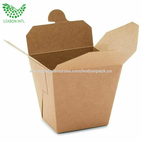 Buy Wholesale China Cardboard Kraft Paper Take Away Food Packaging  Box,disposable Food Container For Fast Food Packaging & Disposable Kraft  Paper Food Packaging Box at USD 0.04