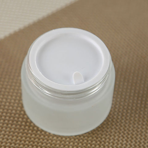 Buy Wholesale China Cosmetic Frosted Glass Bottle Glass Cream Jar ...