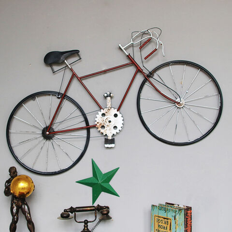 Vélo Suspendu En Fer De Style Industriel Rétro Créatif, Décoration Murale  Pour Chambre À Coucher, Bar, Café, Maison, Vélo En Métal, Décor Artisanal  Mural - Vent Carillons Et Suspendus Décorations - AliExpress