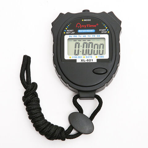 Cronómetro digital con cronómetro, cronógrafo, alarma, reloj de 24 horas,  pantalla LCD grande, a prueba de golpes, impermeable, temporizador de