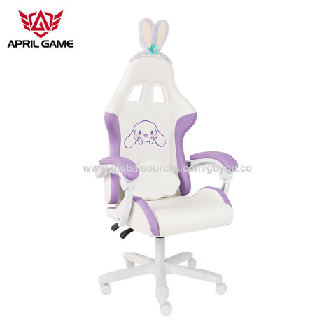 Purple and best sale white chair