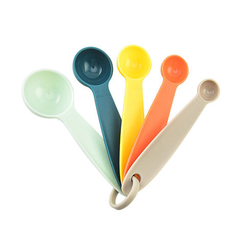 10Pcs Plastic Measuring Spoons Set Teaspoon Sugar Scoop Cake