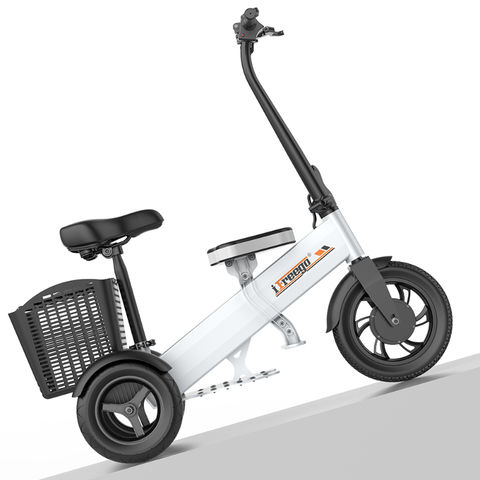 Triciclo eléctrico para adultos con motor de 350 W, scooter de ancianos,  batería de litio extraíble de 12 AH, triciclos de bicicleta eléctrica de 24