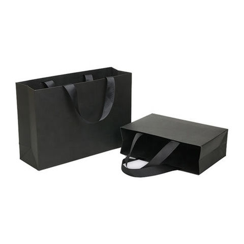 Buy Wholesale China Paper Bag, Wholesale Custom Printed Black