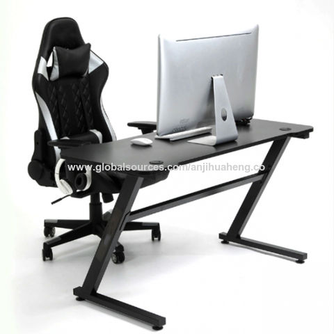 طاولة ألعاب بأرجل على شكل Z، مكتب عمل رخيص للاعبي الكمبيوتر for sale at factory direct price