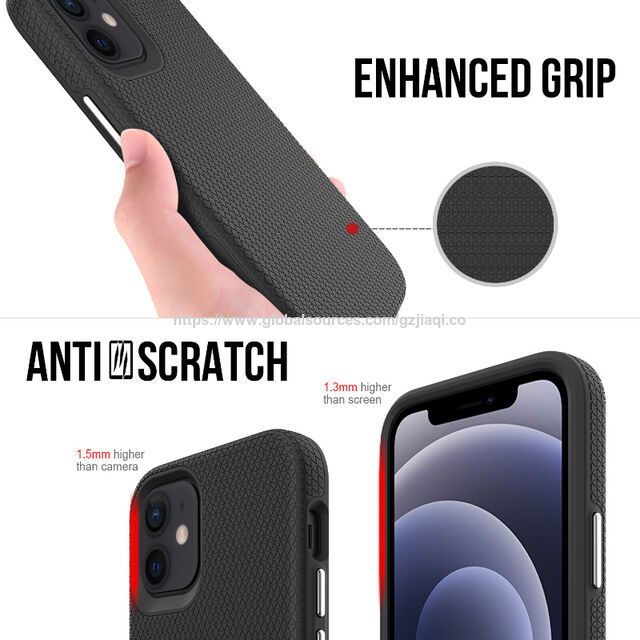 Coque Arrière de Téléphone Portable en TPU Souple et PC avec Bouton Plaque, Coque de Protection Complète pour iPhone 6 7p 8