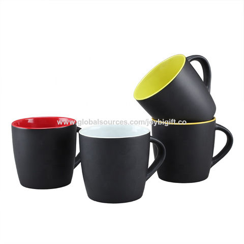Coffee Mug 10oz HandMade Big Handle Ceramic Creative Coffee Cup Matte Color  