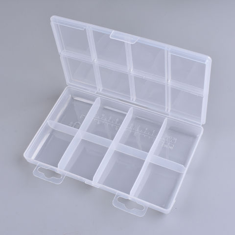 Dreieins Clear Plastic Box, Large Capacity Case With Snap-tight