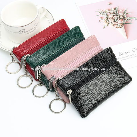 Fashion Pu Leather Zipper Wallet For Women Clutch Bag Card Holder Female  Folding Small Coin Purse Money Change Pouch Key Storage