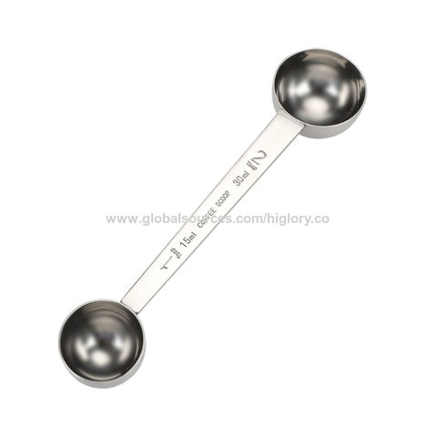 Coffee Measuring Spoon Tablespoon Stainless Steel Scoop Coffee Tea Baking  .'.