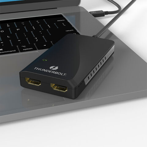 Adaptador Type C 4K Thunderbolt 3 para Dual HDMI com certificação CE FCC - Suporta HDMI duplo 4K@60Hz para Laptop for sale at factory direct price