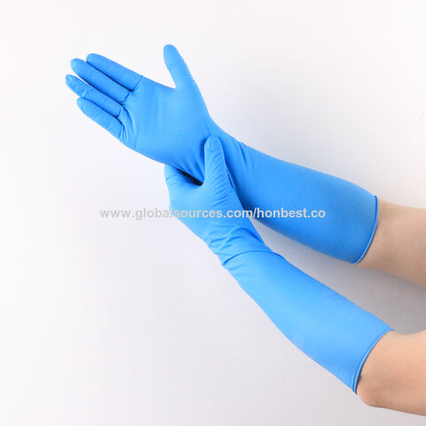 Buy Wholesale China Disposable Nitrile Glove Long Cuff Anti Resist ...