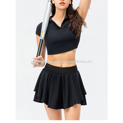 Jupe-short De Tennis GUKOO Pour Femme - 2-en-1 Avec Leggings - Sport, Yoga - Nylon/élasthanne