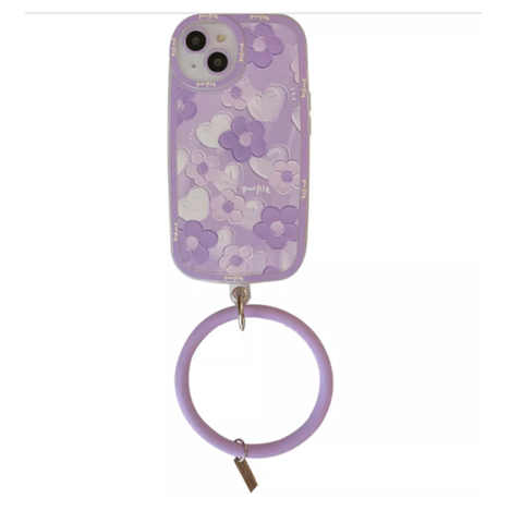 1 Pièce Cristal Rose Anti-perte étui Portable Pendentif Chaîne Cordon Telephone Bijoux Dragonne Longe