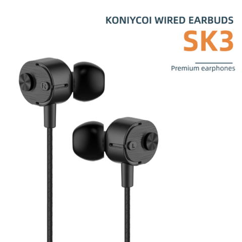 Compre Auriculares Koniycoi Sk3 Nuevos Con Cable De Pl stico Para