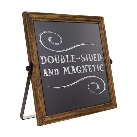 Farmhouse Chalk Board, Rustic Small Chalkboard Signs with Stand