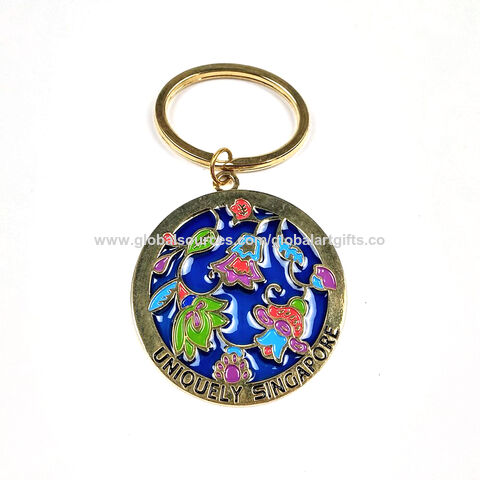 Buy Wholesale China Fancy Custom Metal Pineapple Shape Keychain Factory ...