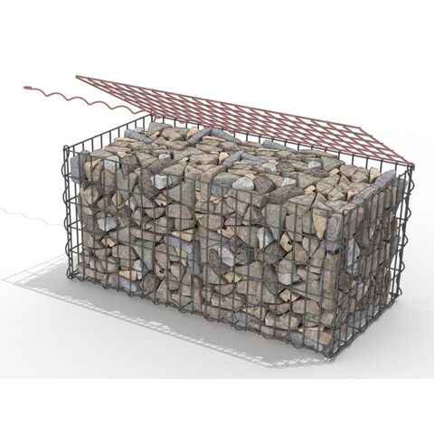 Factory Price 2x1x1 200x100x50 Gabion Boxes Galvanized Welded Gabion ...