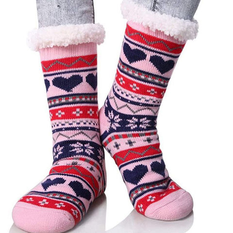 Girls Boys Slipper Socks Fuzzy Thick Warm Heavy Fleece Lined Winter Socks  Christmas Stockings for Wmomen - China Slipper Sock and Shoe Sock price