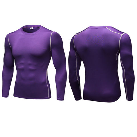 Ropa deportiva barata para hombre, camiseta de manga larga de secado rápido, mallas elásticas para correr, camiseta de maratón de buena calidad. for sale at factory direct price
