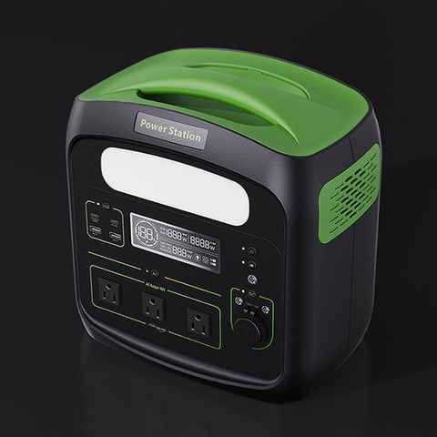 Tragbarer Lithium-Generator mit großer Kapazität, 960 WH, 300 AH, AC 110 V, 220 V, 700 W, 1400 W Spitzenleistung