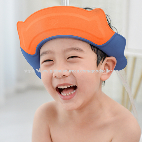 قبعة استحمام للأطفال لحماية الأذنين، محيط الرأس قابل للتعديل، آمن وبلا رائحة for sale at factory direct price