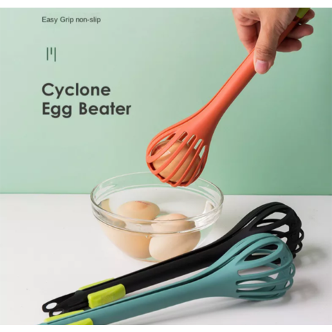 2-in-1 Stainless Steel Whisk Blender with Egg Separator and Silicone  Scraper.