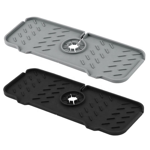 Kitchen Faucet Sink Splash Guard, Silicone Water Catcher Mat for