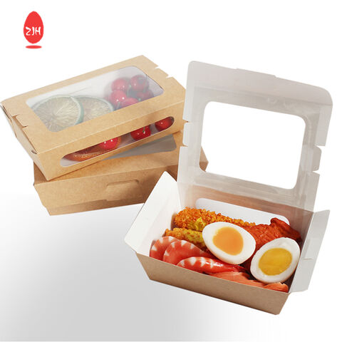 Buy Wholesale China Disposable Container Kraft Lunch Box For Fast Food ...