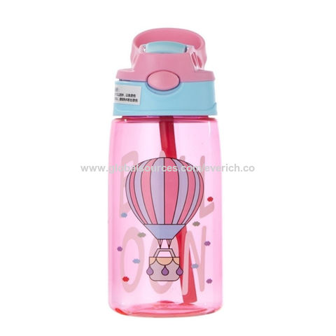 Buy Wholesale China Plastic Kids Water Bottle With Straw Cute Printing  Child Drink Water Bottles School Outdoor Use & Plastic Kids Water Bottle at  USD 1.1