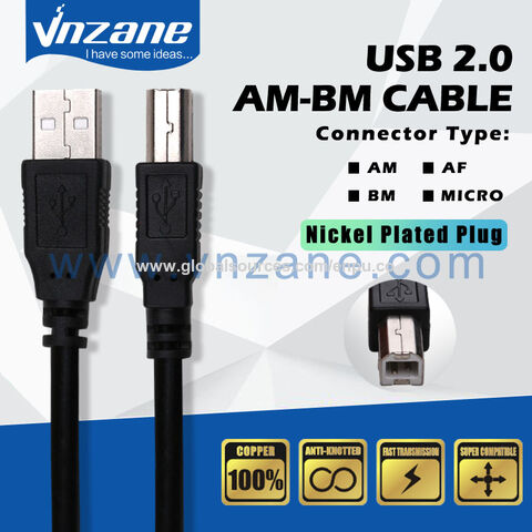 Cable USB pour imprimante 1.5 mètres