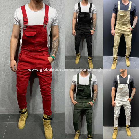 Buy Wholesale China Wholesale Men's Jeans Casual Overall Denim Pants ...