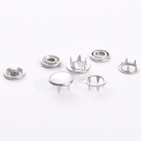 Buy Wholesale China Snap Button Metal Prong Snap Ring Button Cover 4 