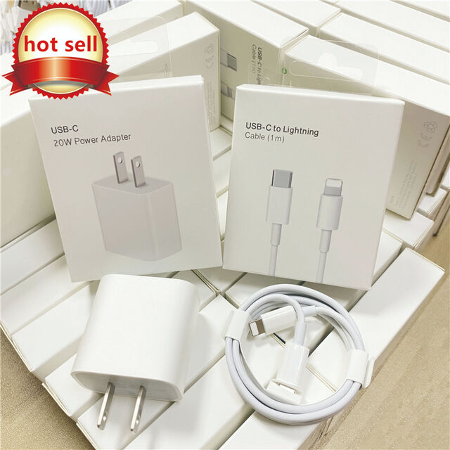 Chargeur Mural USB C 20W PD 18W/20W Charge Rapide avec Prise US pour iPhone