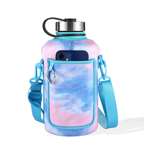 Water Bottle Carrier Bag Adjustable Shoulder Strap 40 Oz Bottles Sleeve  Pouch