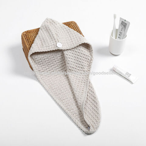 Wholesale Waffle Dryer Cap Absorbent Quick Dry Dryer Towel Hair Dryer ...