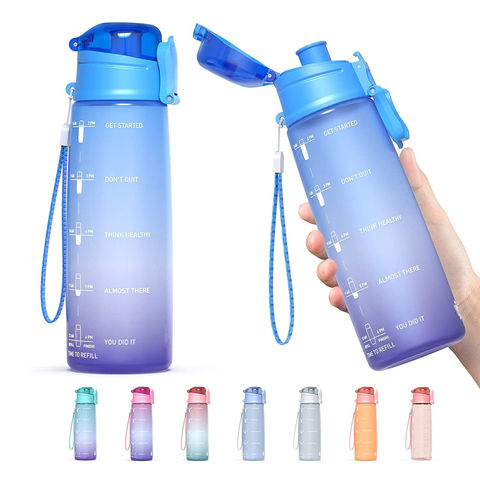 Buy Wholesale China Motivational Water Bottle Bpa Free Gradient Color ...