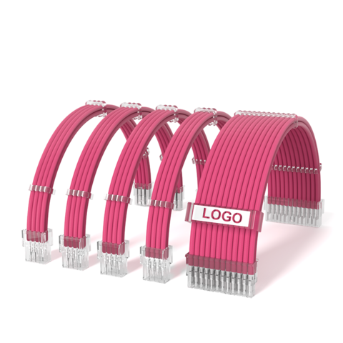 Pink Cable Extensions Buy Wholesale China Sleeved Cables Psu Extension Kit 18awg 30cm Atx 24p ...