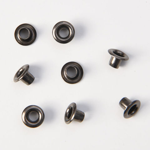 RuiLing 100pcs 5mm Bronze Metal Eyelets Round Inner Hole Grommets DIY Rivet Leathercraft Accessories Air-Hole for Shoes Belt Bag Tag Clothes Scrapbook 