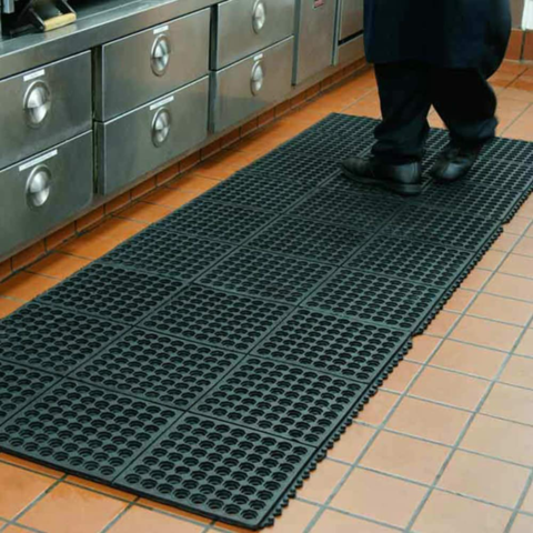 Pauwer Anti Fatigue Kitchen Floor Mat Set of 2 Non Slip Waterproof Com –  Modern Rugs and Decor