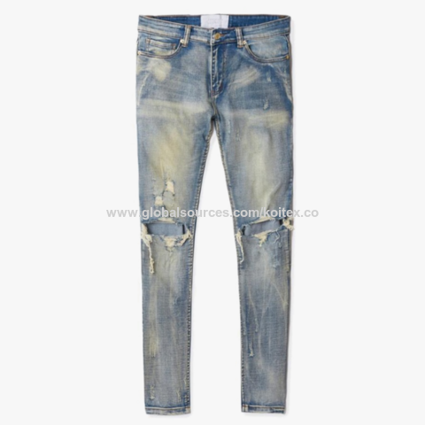 Wholesale Fashion Denim Jeans Men Super Stretch Casual Light Blue Shorts  Jeans - China Denim Jeans and Denim Jeans Men price